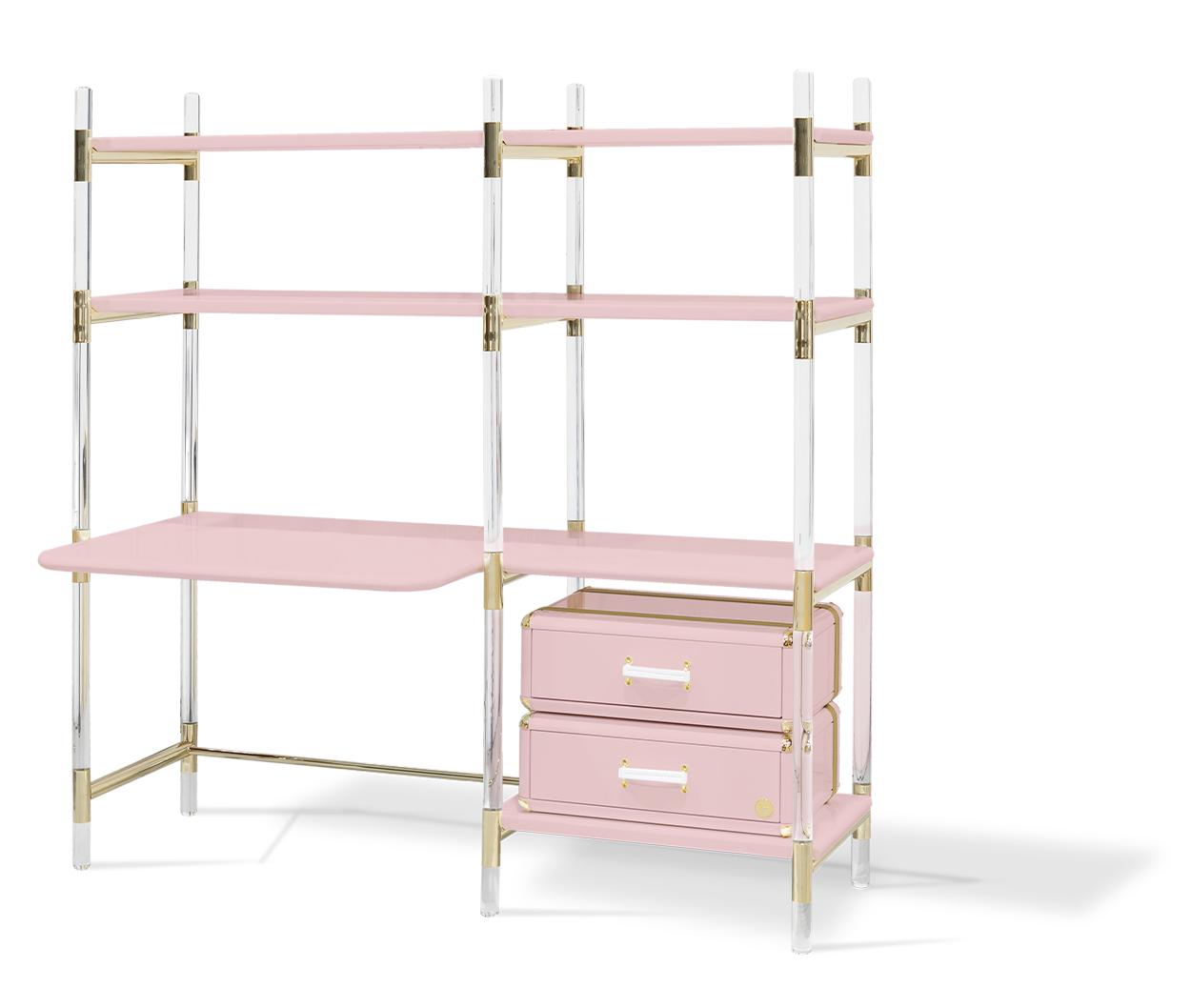 Книжная полка для детей Jigsaw Puzzle Pink