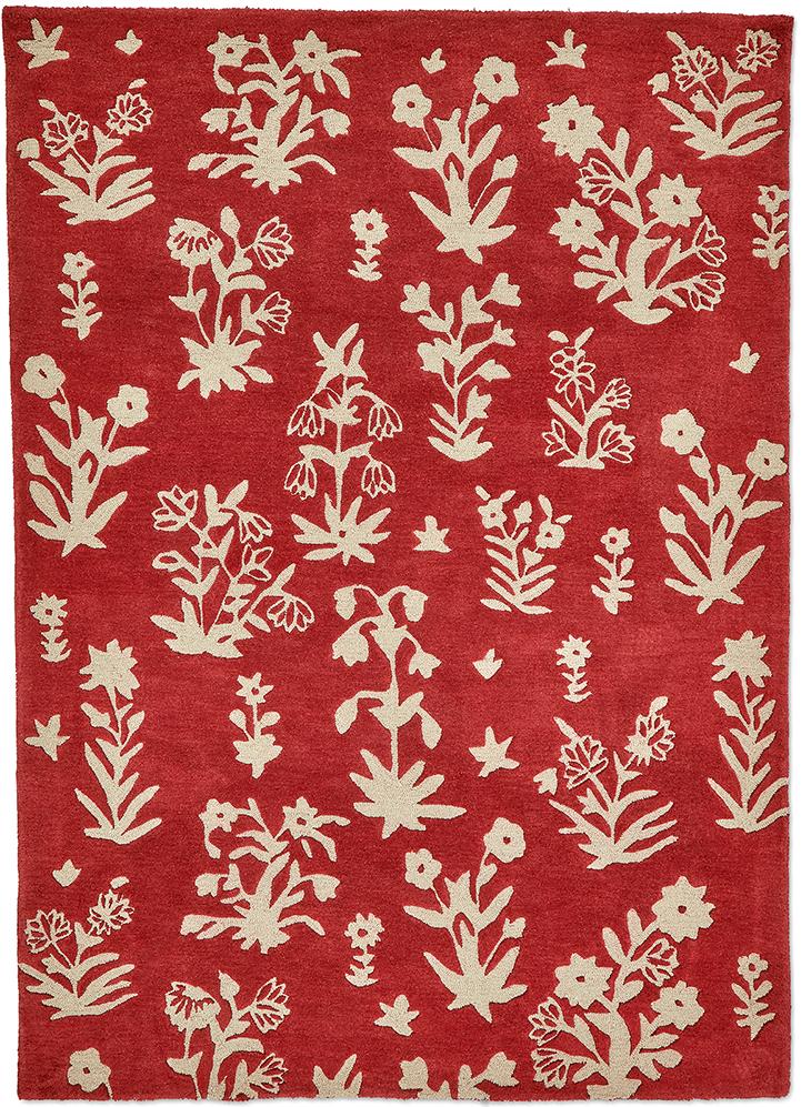 Жүн кілем Woodland Glade Damson Red 146800 | Өлшемі: 250 x 350 см