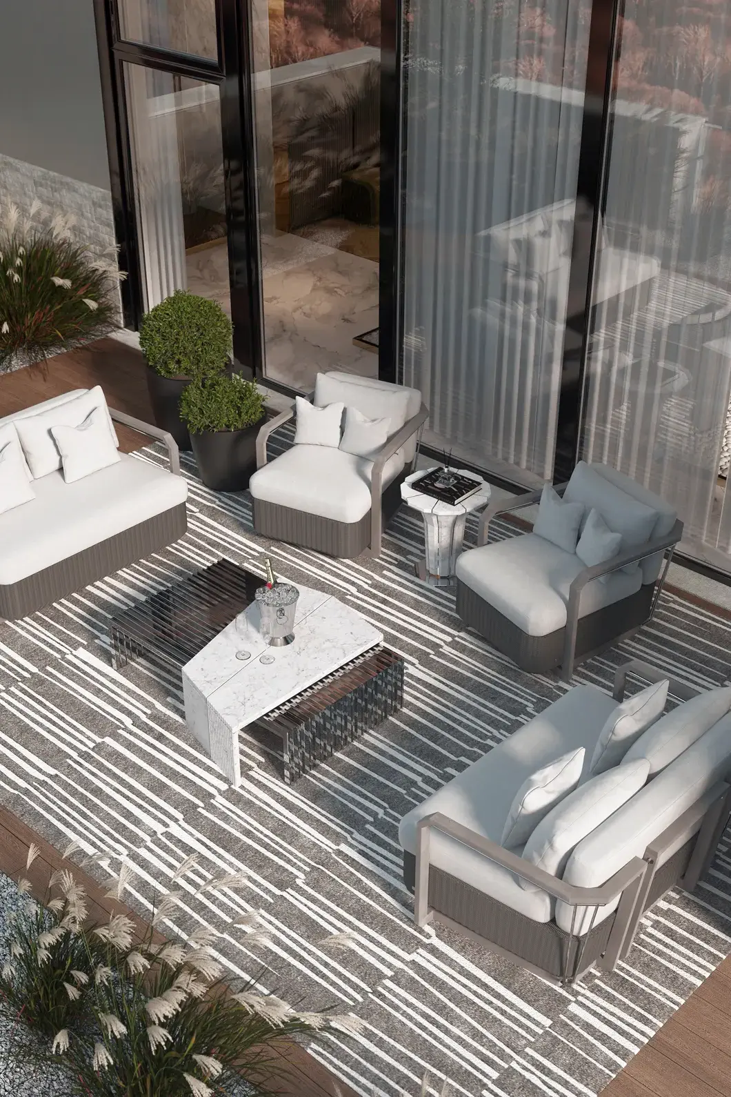 Кресло Heritage серое - 3