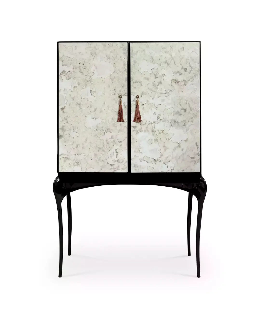 Барный шкаф с зеркальной патиной Allure