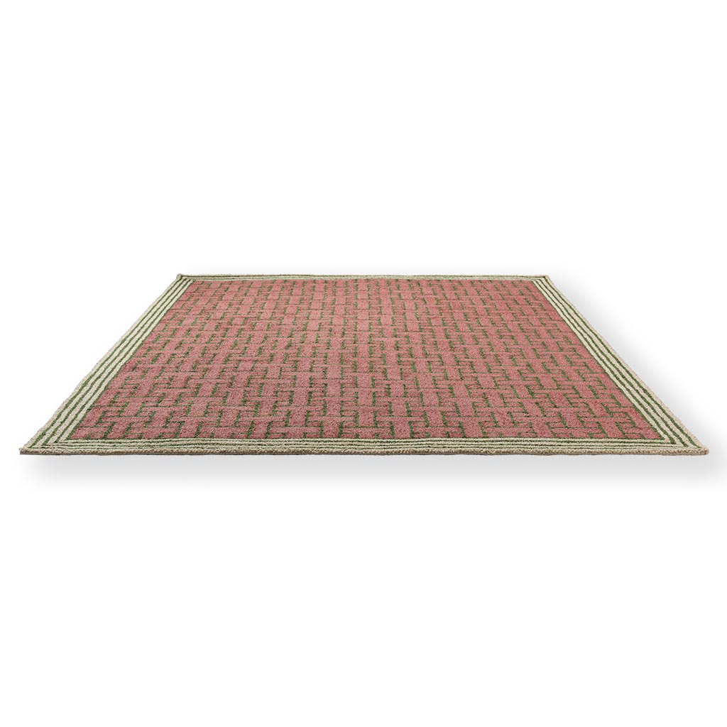 Кілем сыртқы Monogram Pink | Өлшемі: 140 x 200 см