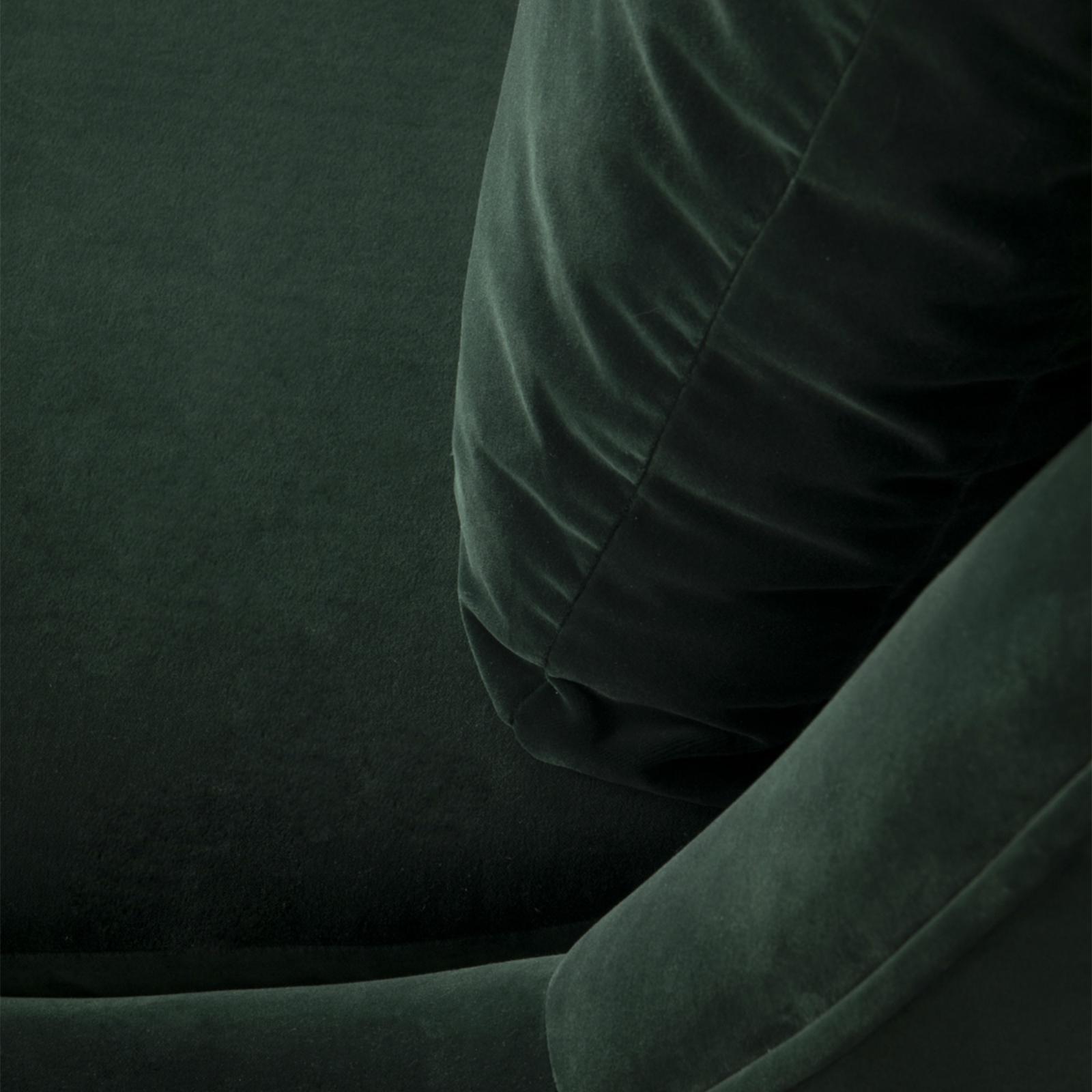 Кушетка из плюшевого бархата