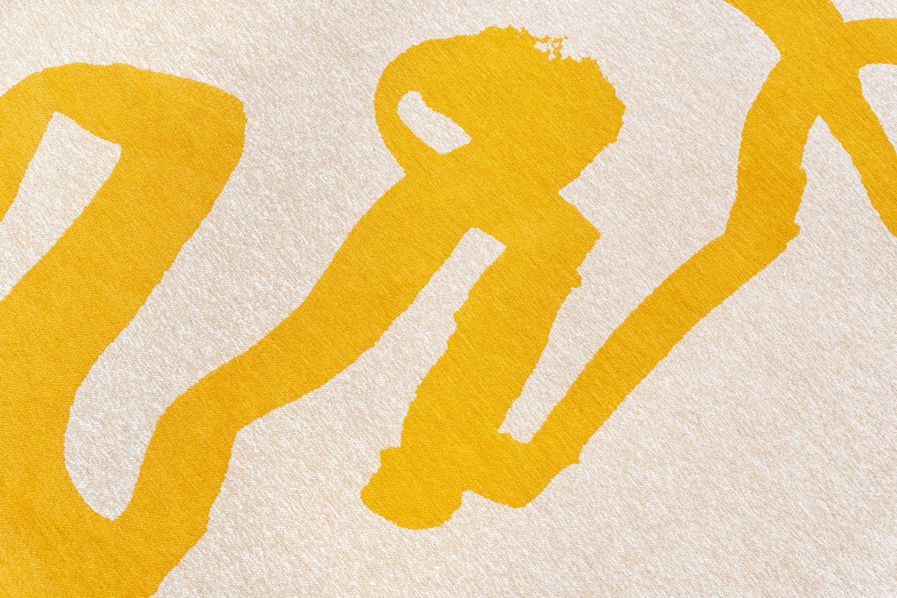 Дизайнерлік кілем Ribonn Pure Yellow