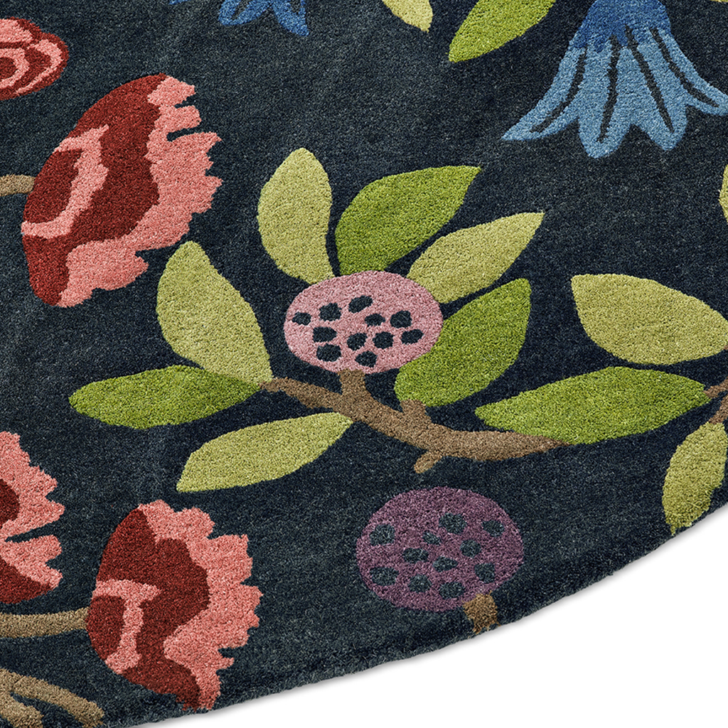 Ковер круглый Foraging Indigo 146618 | Размер: Ø 200 см