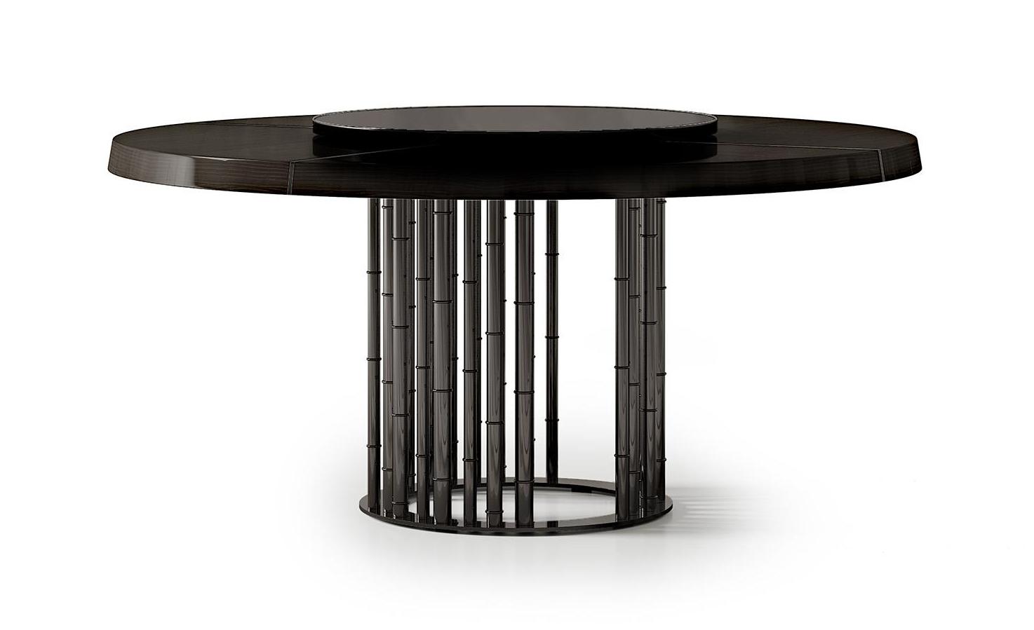 Стол круглый со стеклянной столешницей Glass Top Round | Размер: Ø 160 см
