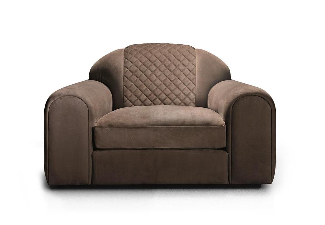 Кресло со строчкой геометрической Geometric Stitch Armchair | Обивка: Ткань