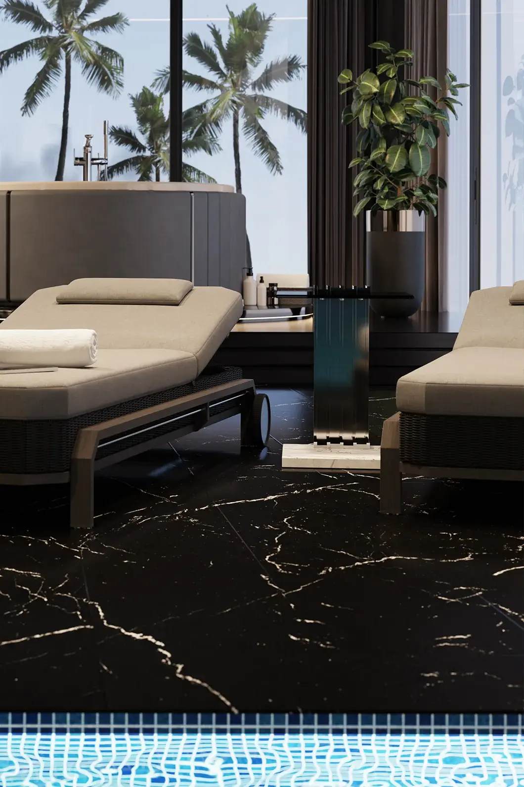 Прикроватный столик Whirlwind серый - 3