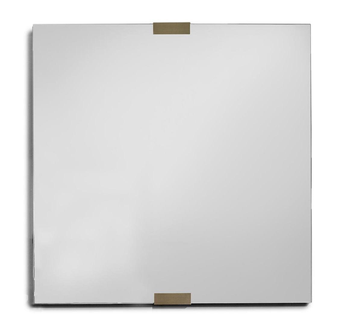 Зеркало Elegance с кожаной окантовкой и бронзой