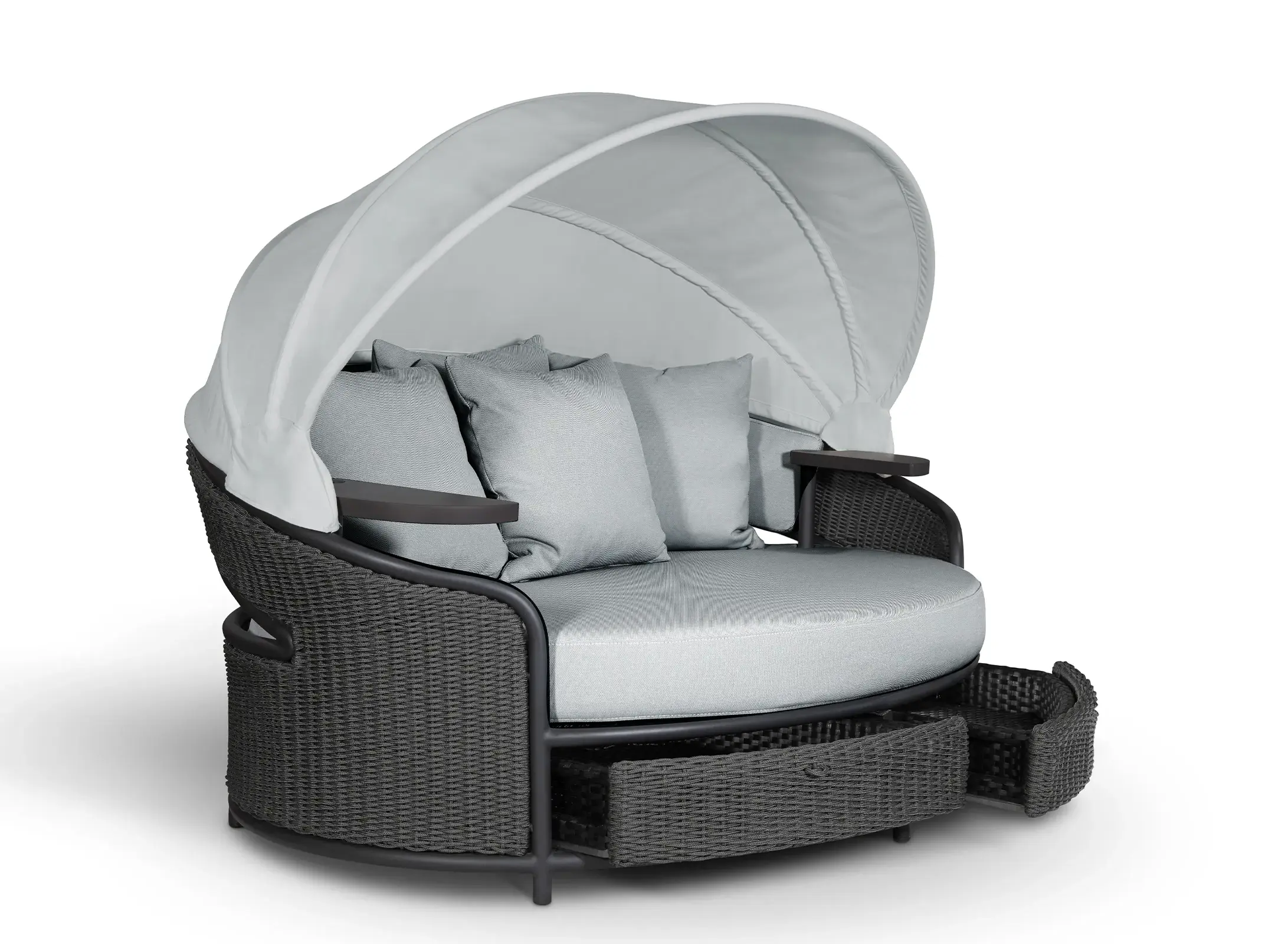 Кровать Crown серо-коричневая