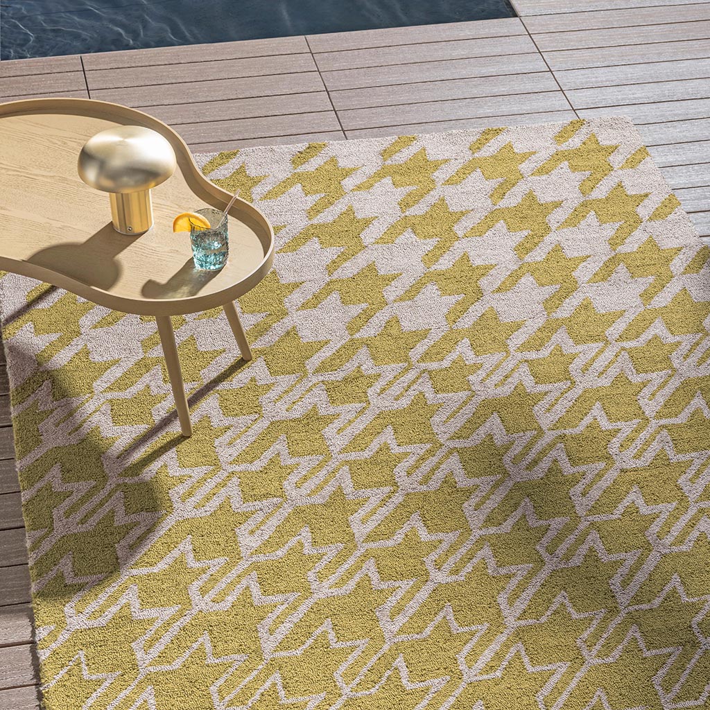 Ковер уличный Houndstooth Mustard | Размер: 250 x 350 см