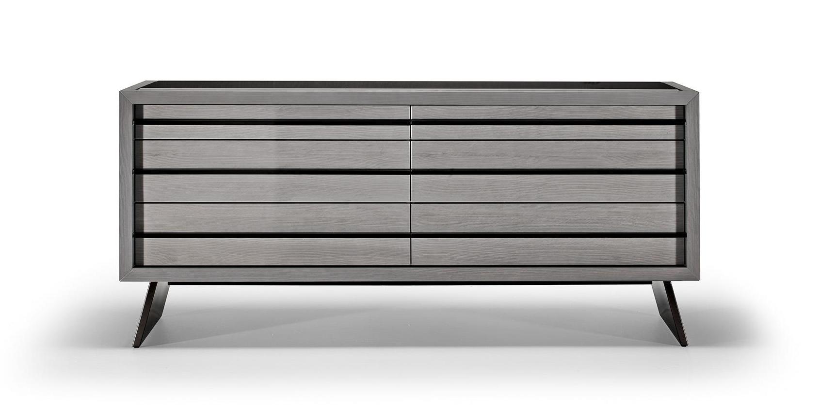 Комод текстурный с металлической ручкой Textured Six-Drawer