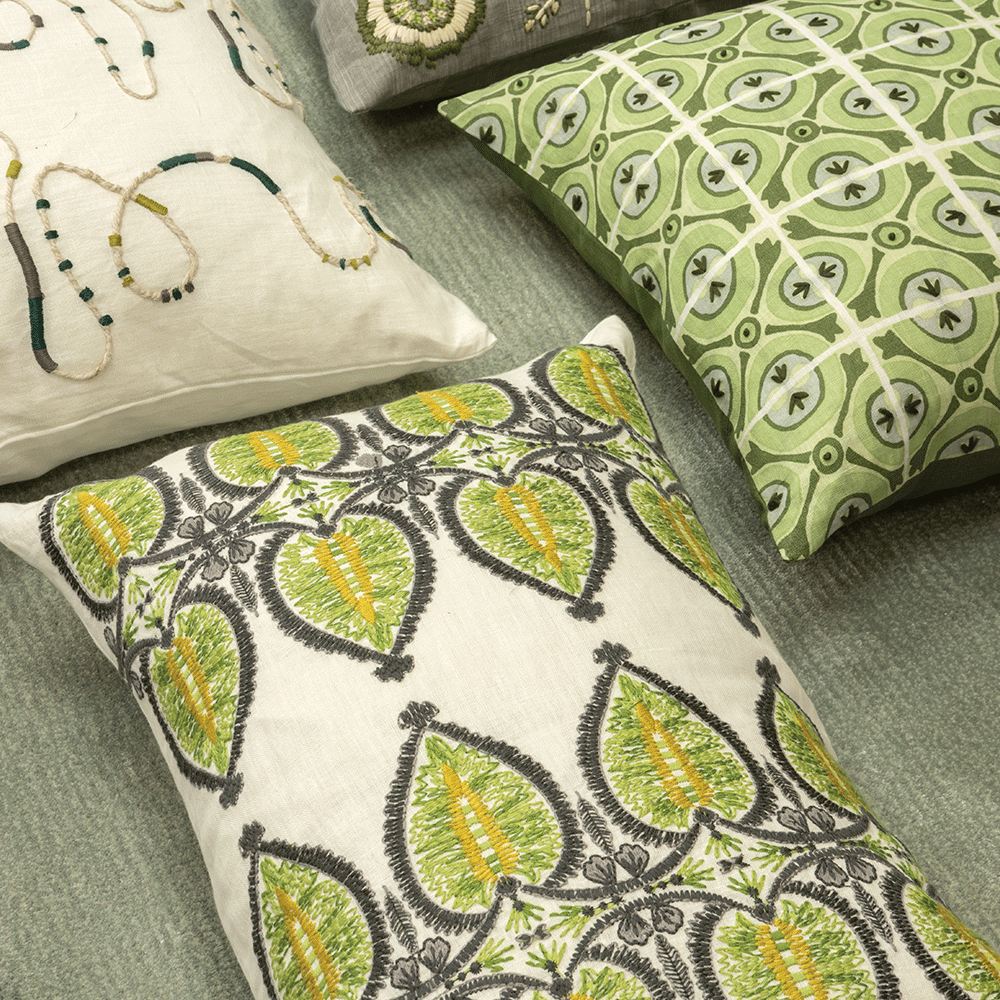Подушка Montacute Sage 60 × 40