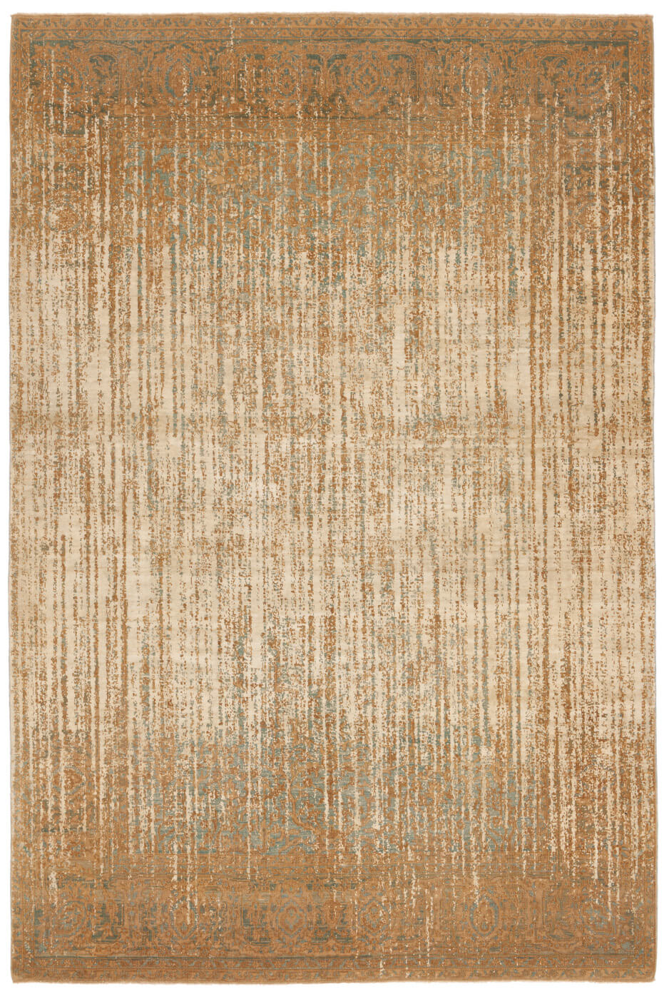 Кілем Tabriz Wooster Double Vendetta Lightblue Camelgold Silk | Өлшемі: 300 x 400 см