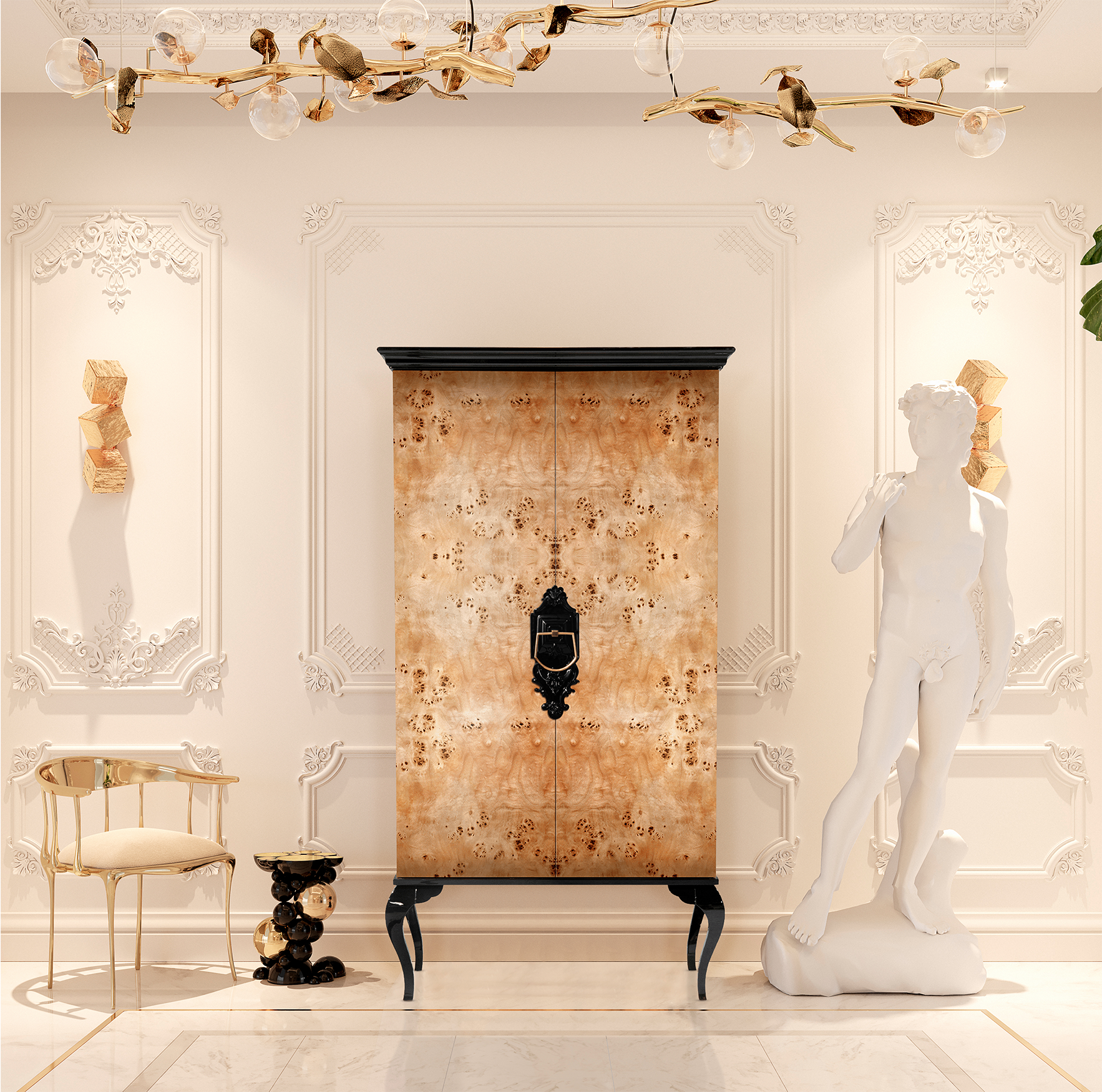 Шкаф Louvre Poplar