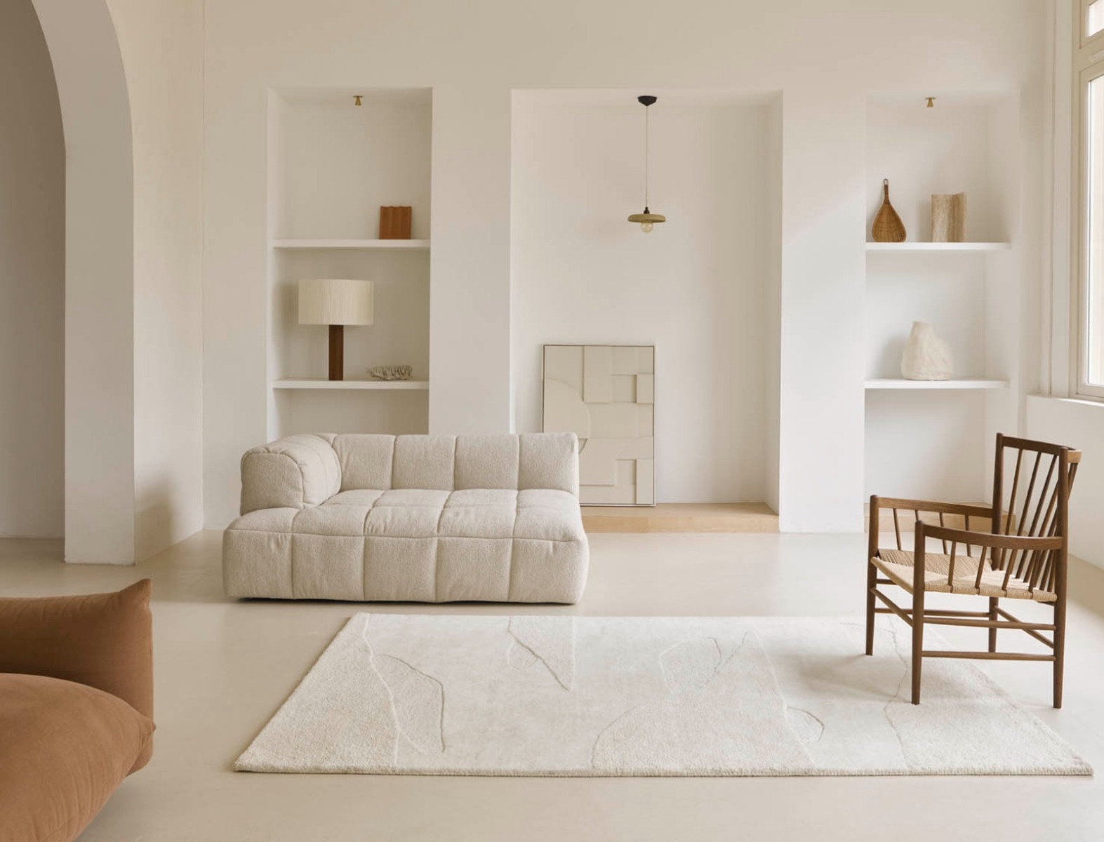 Ковер шерстяной светло-бежевый Decor Scape 95001 | Размер: 200 x 280 см