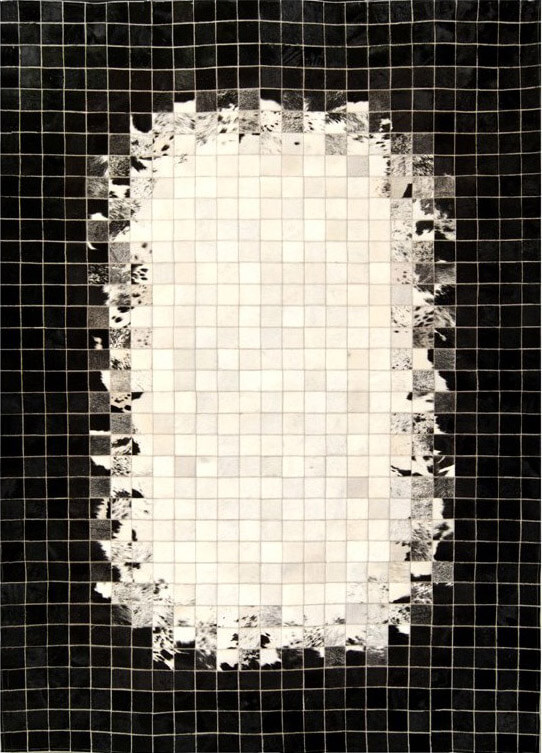 Сиыр терісінен кілем Mosaic col.5 | Өлшемі: 140 x 200 см