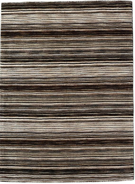 Ковер бежевый в полоску Handloom | Размер: 140 x 200 см