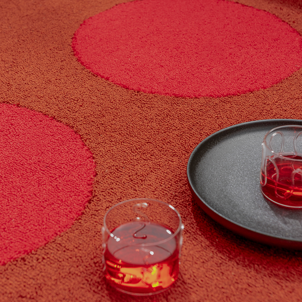 Ковер уличный Festival Dots Red | Размер: 200 x 280 см