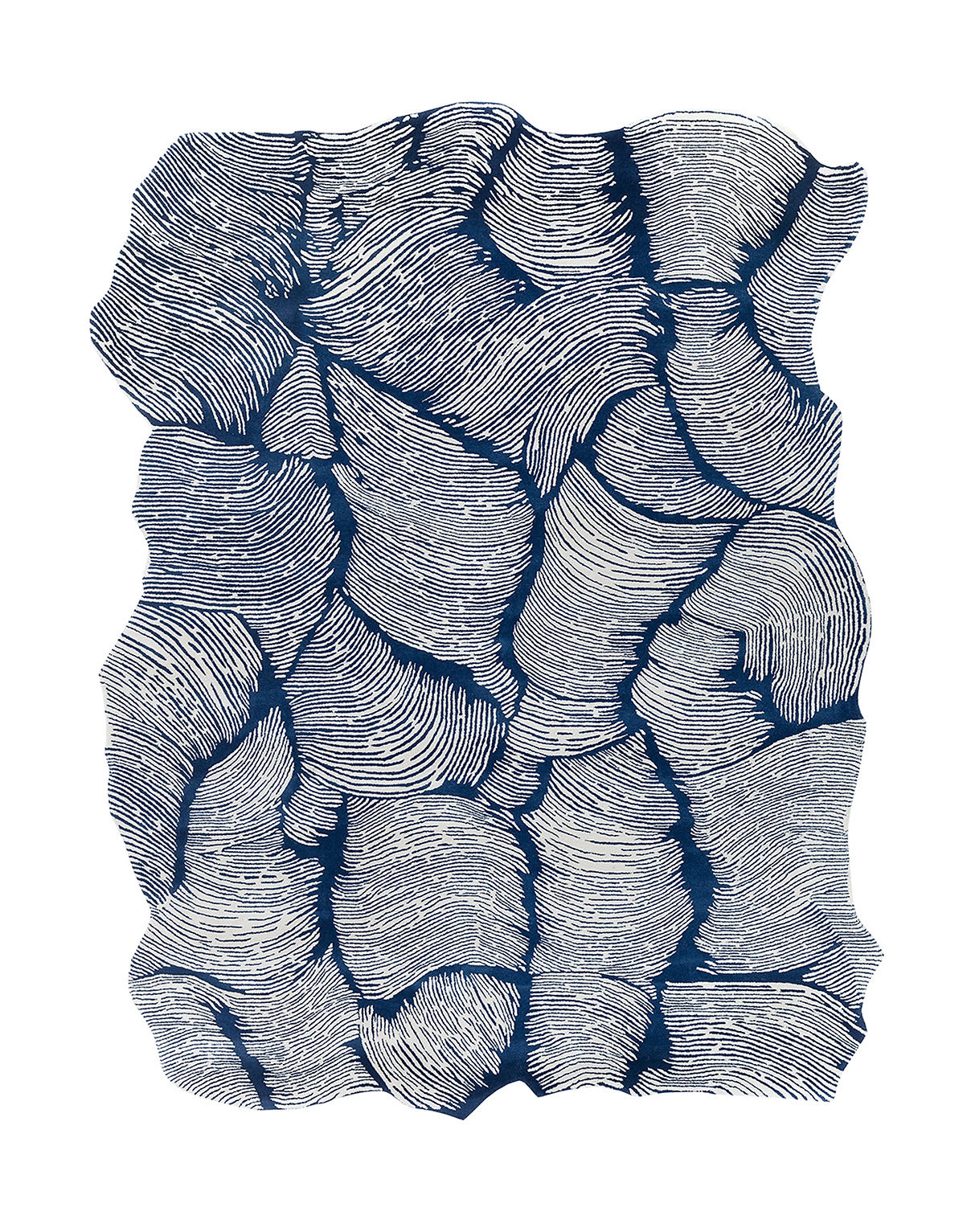 Көк дизайнерлік кілем | Өлшемі: 275 x 360 см