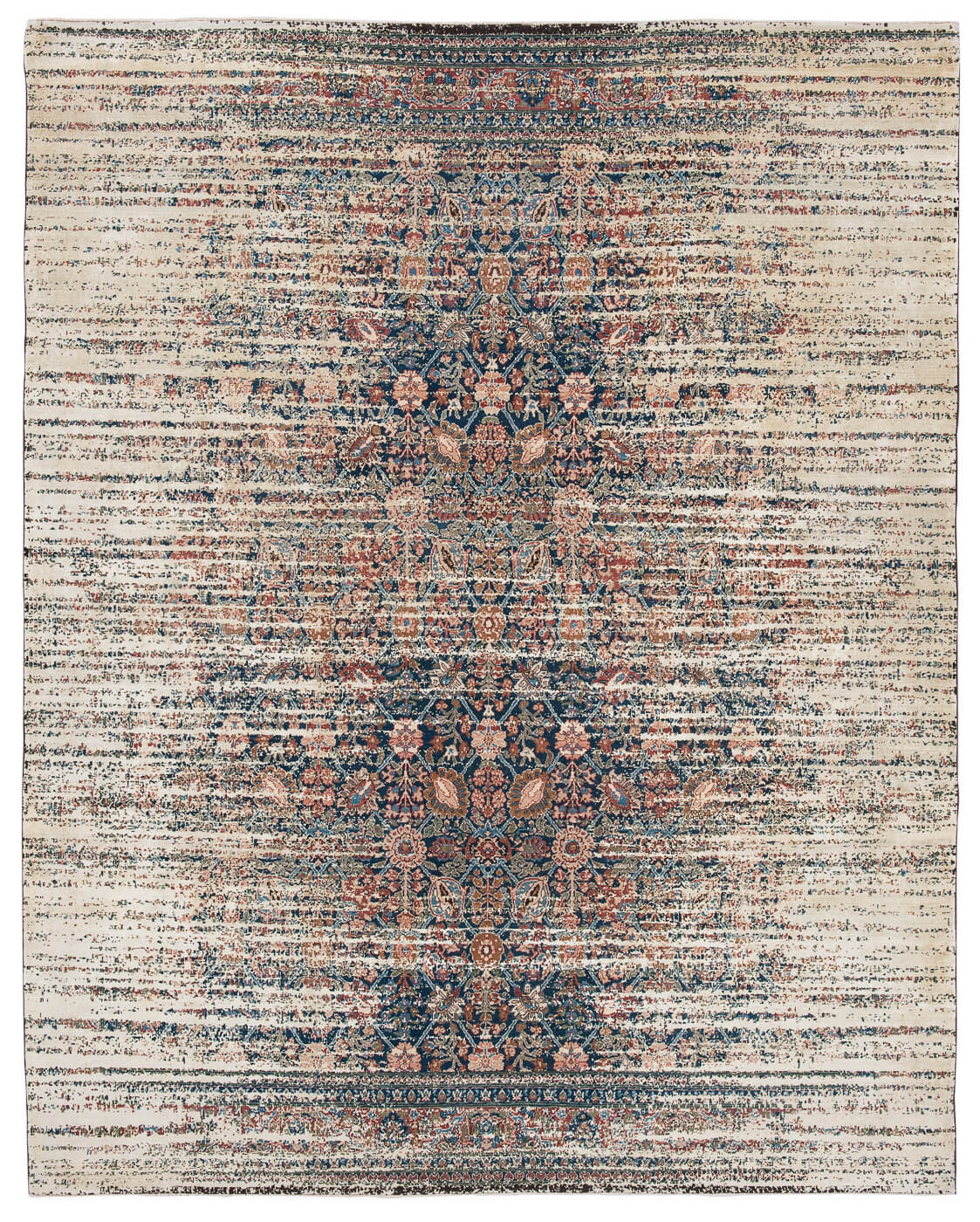 Ковер Tabriz Canal Stomped Navyblue Gold Silk