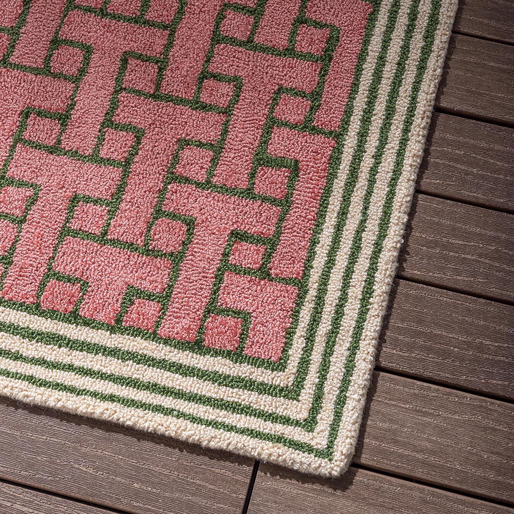 Кілем сыртқы Monogram Pink | Өлшемі: 140 x 200 см