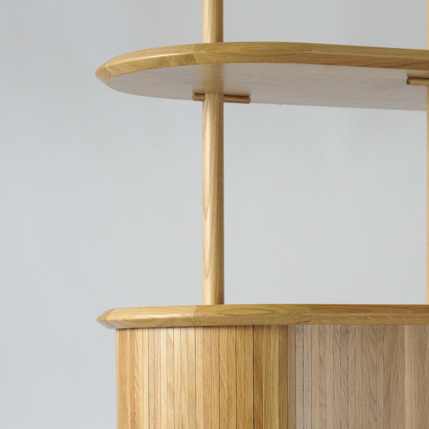 Модульный книжный шкаф из итальянского дуба