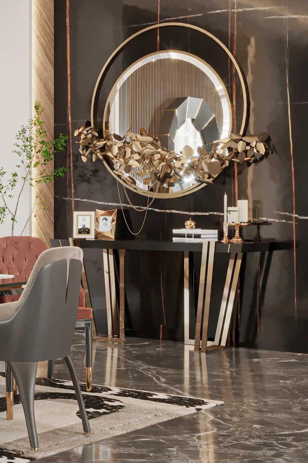 Настенное зеркало Royal II с подсветкой - 3