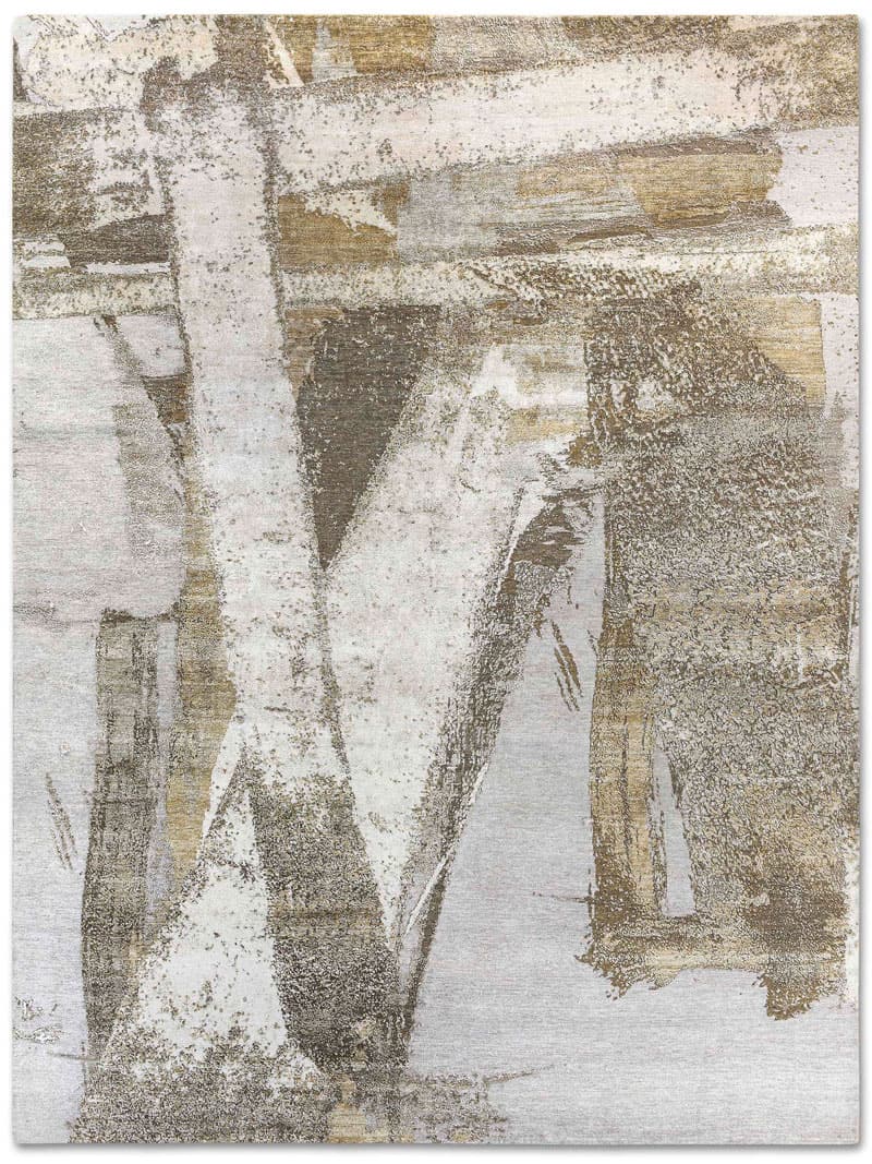 Қолмен жасалған алтын түсті кілем | Өлшемі: 250 x 300 см