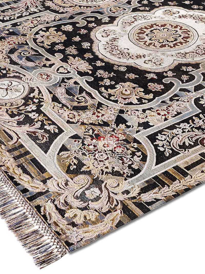 Ковер чёрного цвета Aubusson | Размер: 300 x 400 см