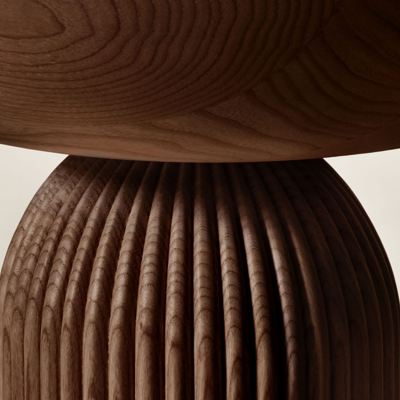 Журнальный стол Convesso из коричневого ясеня