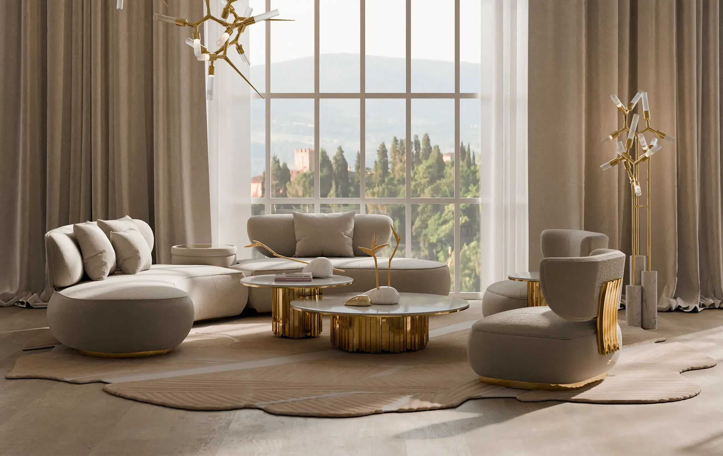 Диван круглый Lattice - 1