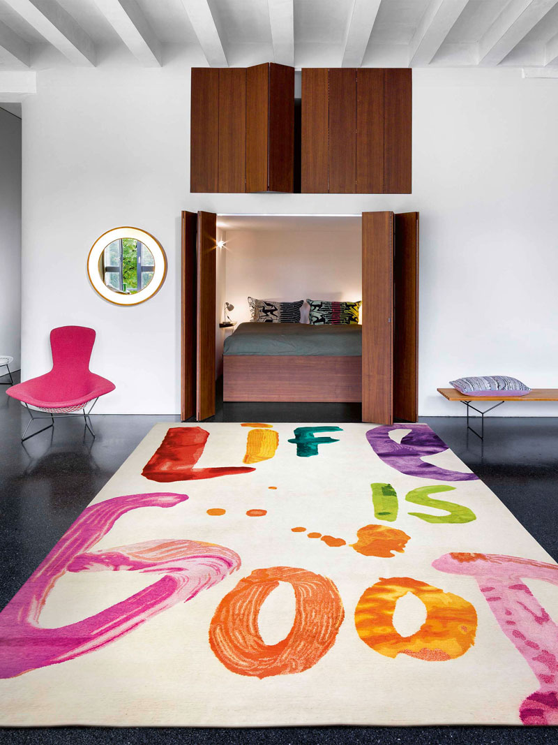 Роскошный ковер ручной работы Life is Good