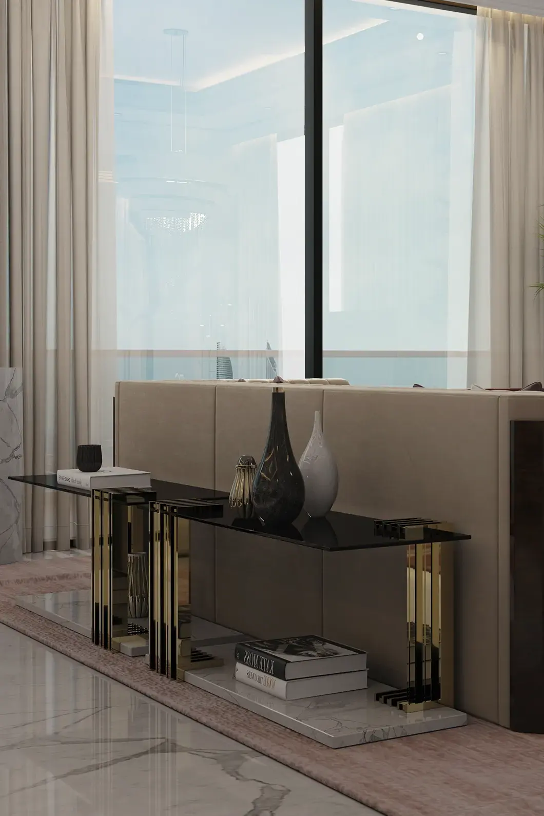 Длинный приставной стол Whirlwind - 1