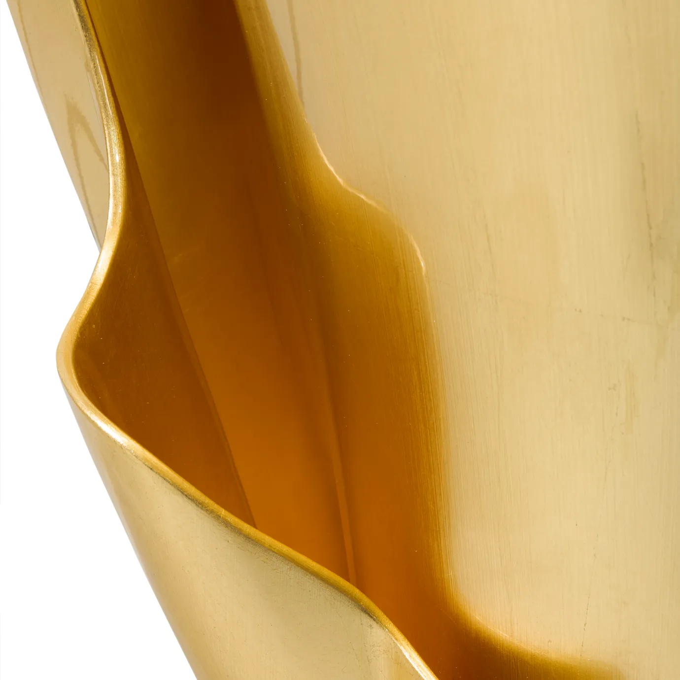 Приставной стол с отделкой золотым листом Solstice