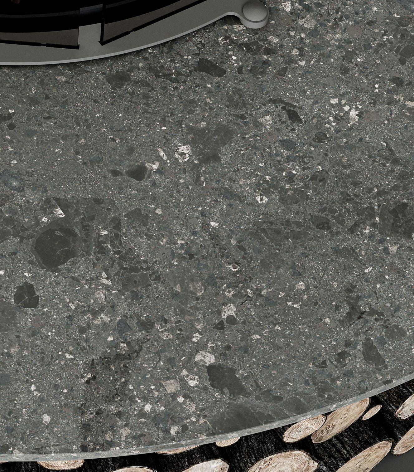 Керамикалық сыртқы мангал Zero | Өлшемі: Ø 100 см | Аяқтау: Nero Ombrato