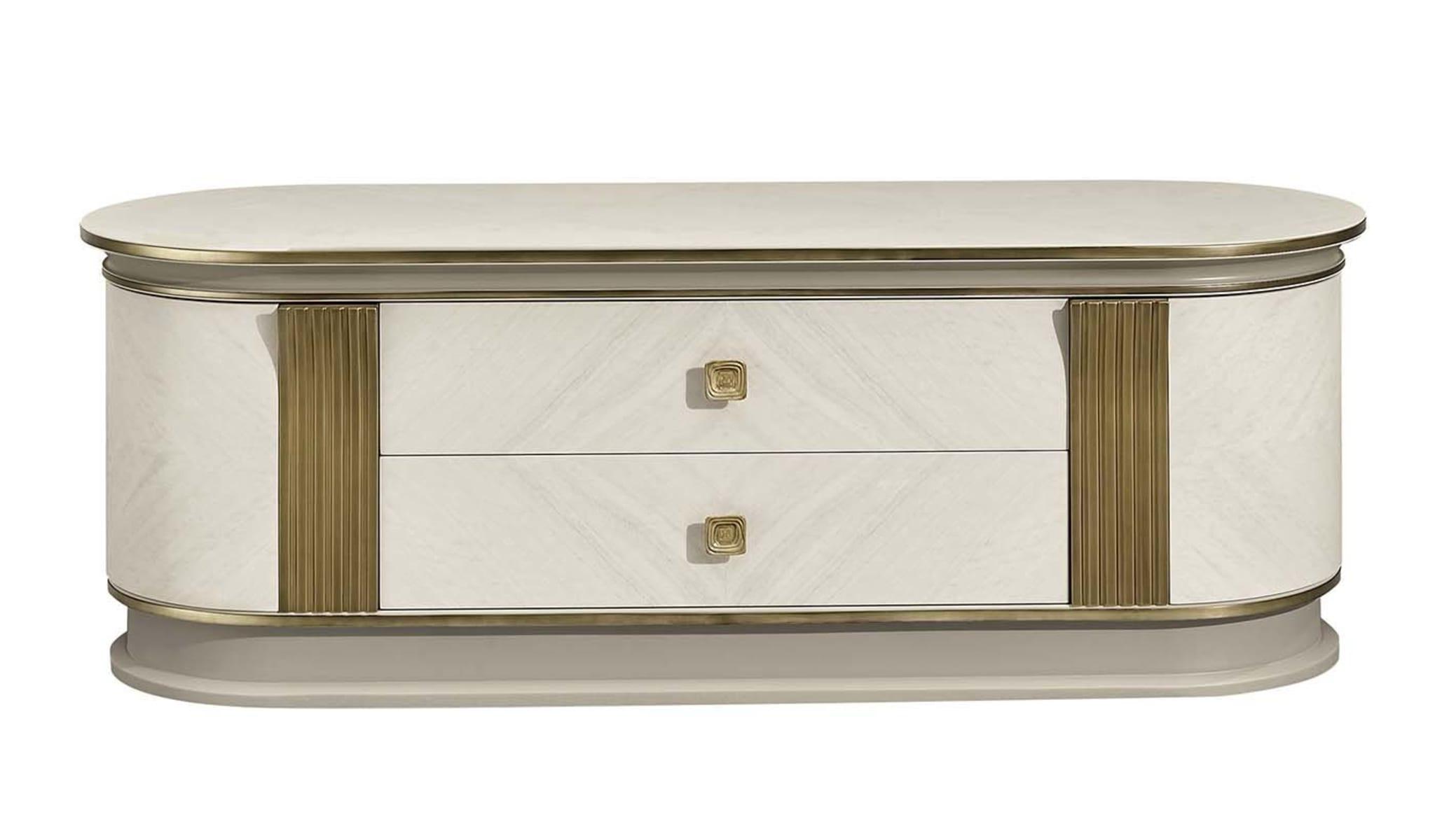 ТВ-тумба Elegance White and Gold