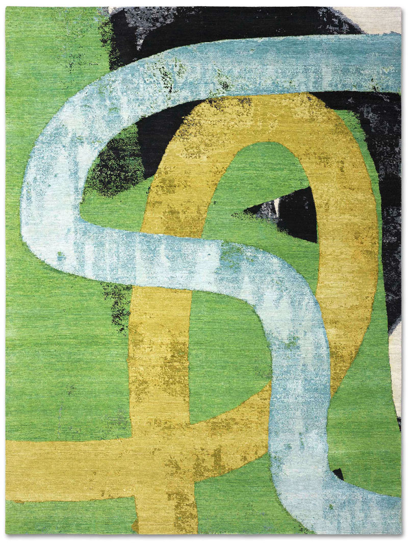 Ковер ручной работы Original серого цвета