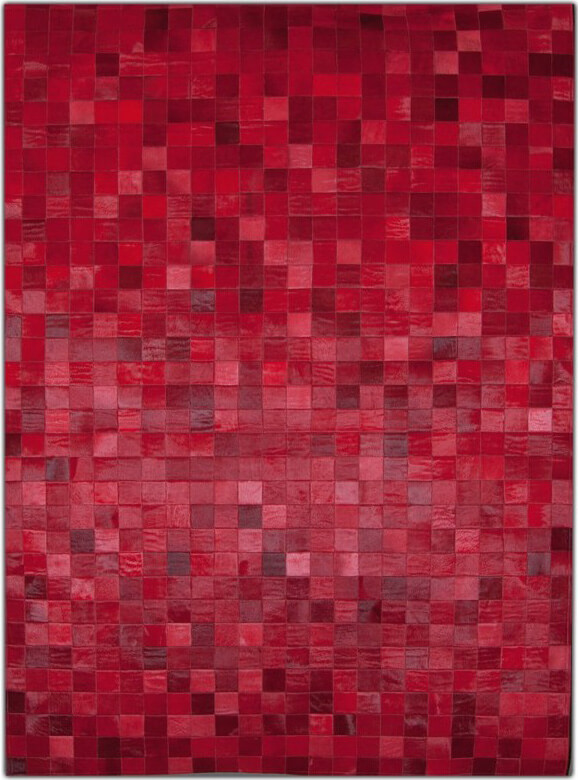 Ковер из коровьей шкуры Mosaic Red | Размер: 200 × 300 см