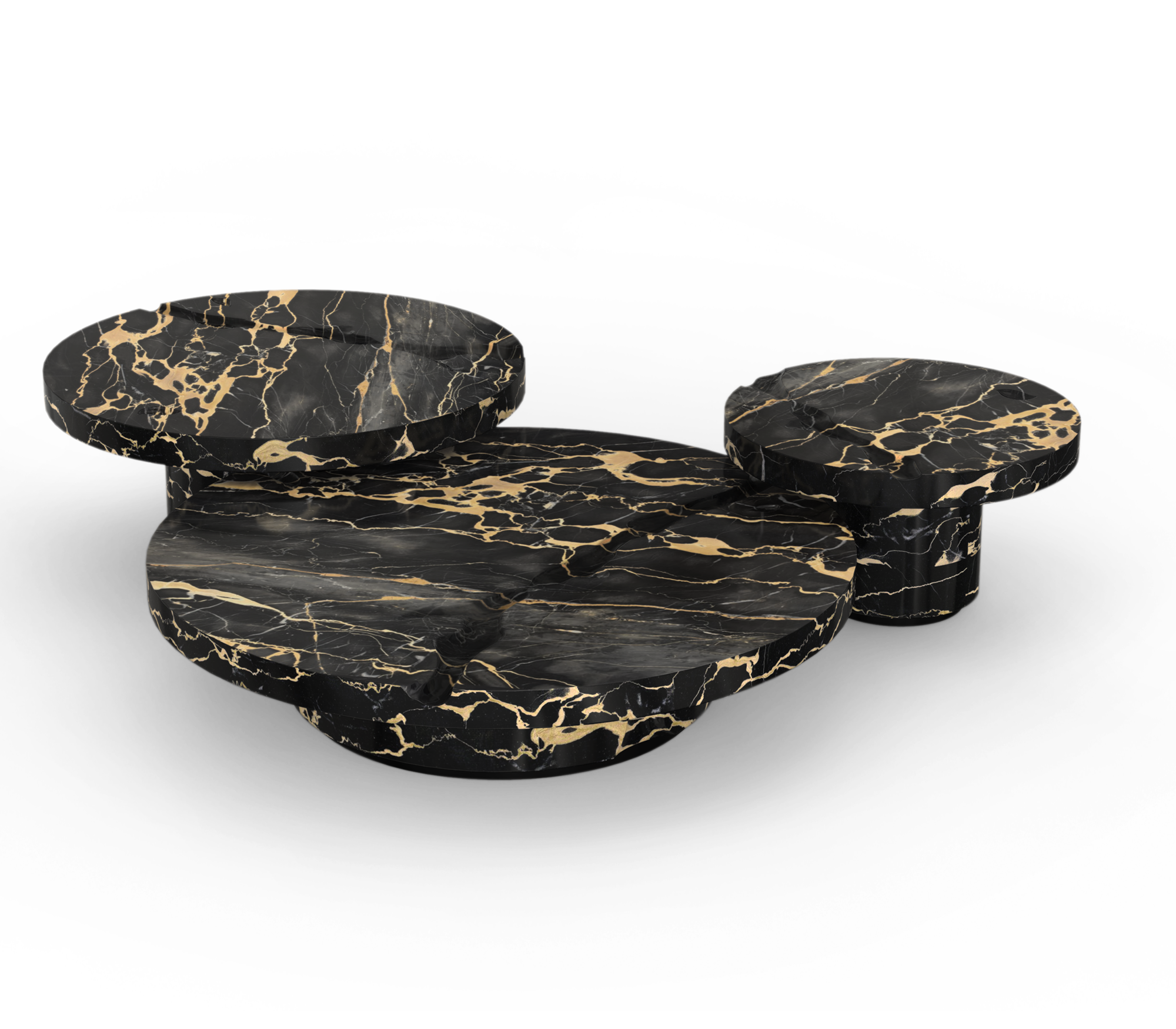 Центральный стол Dominion Portoro Marble, комплект из 3 предметов