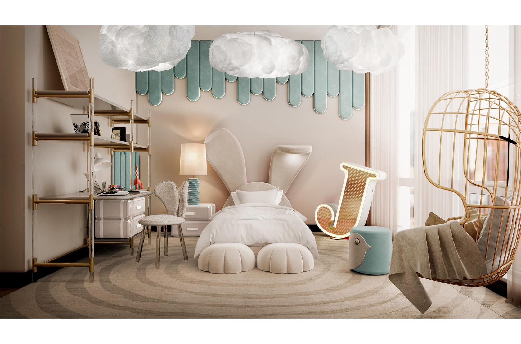 Декоративный светильник Joyful Letter J