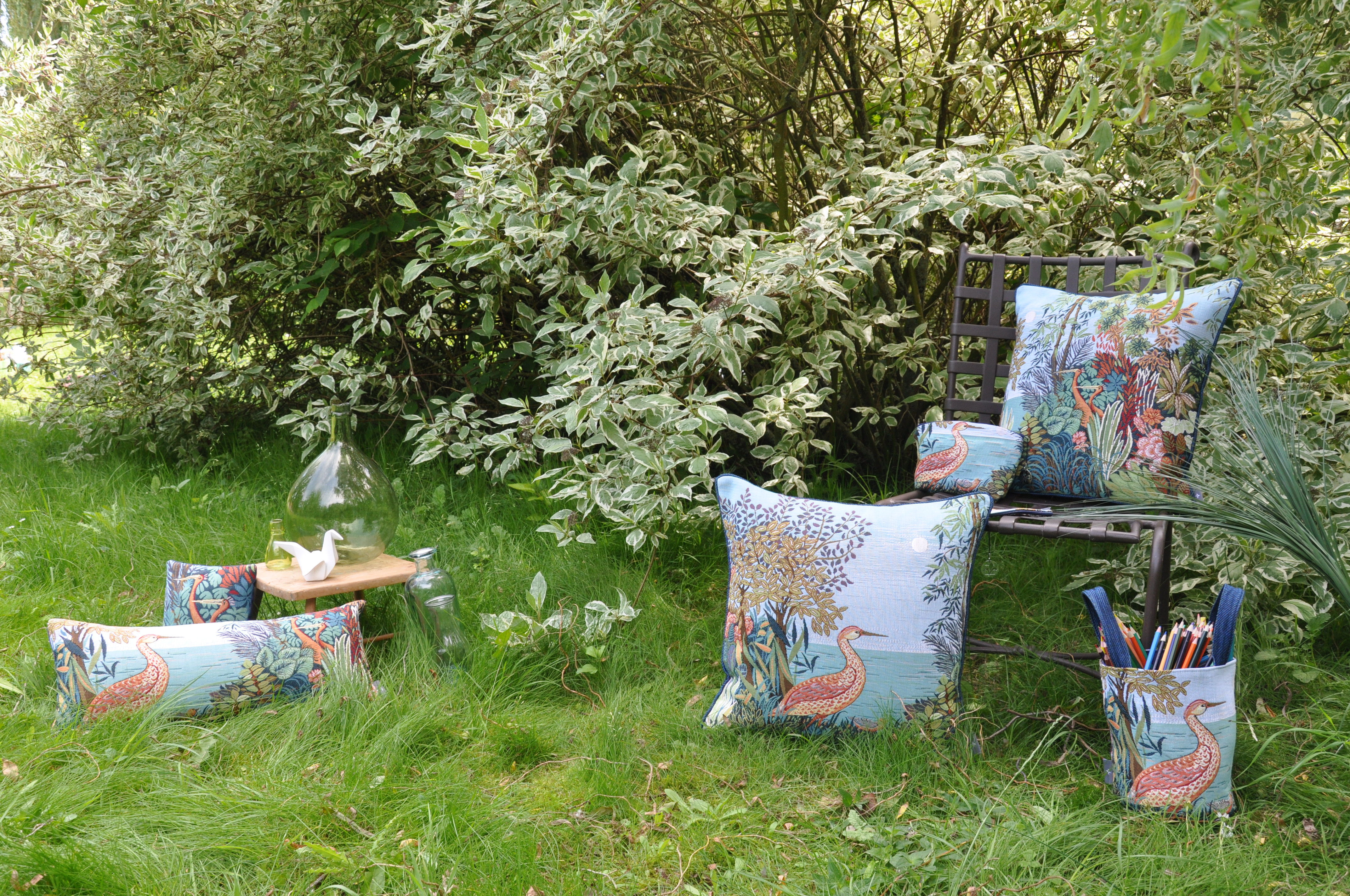 Гобелен «Цапля в природе, Анн Лёран»