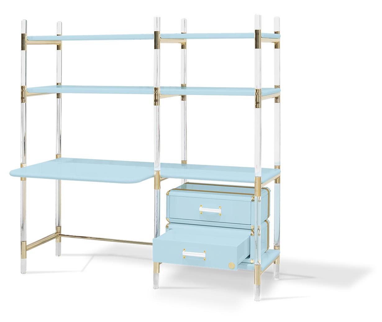 Книжная полка для детей Jigsaw Puzzle Blue