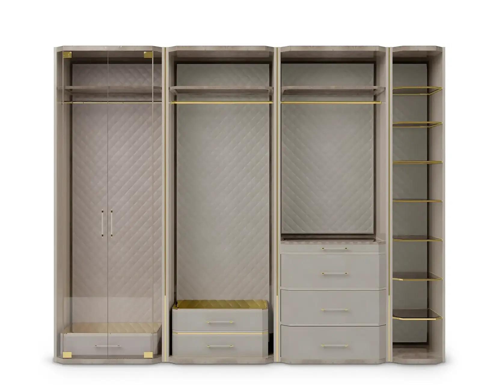 Гардероб бежевый Cadence