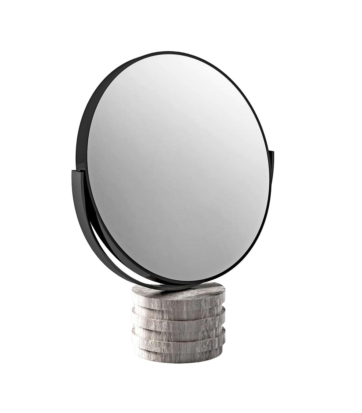 Настольное зеркало с мраморным основанием