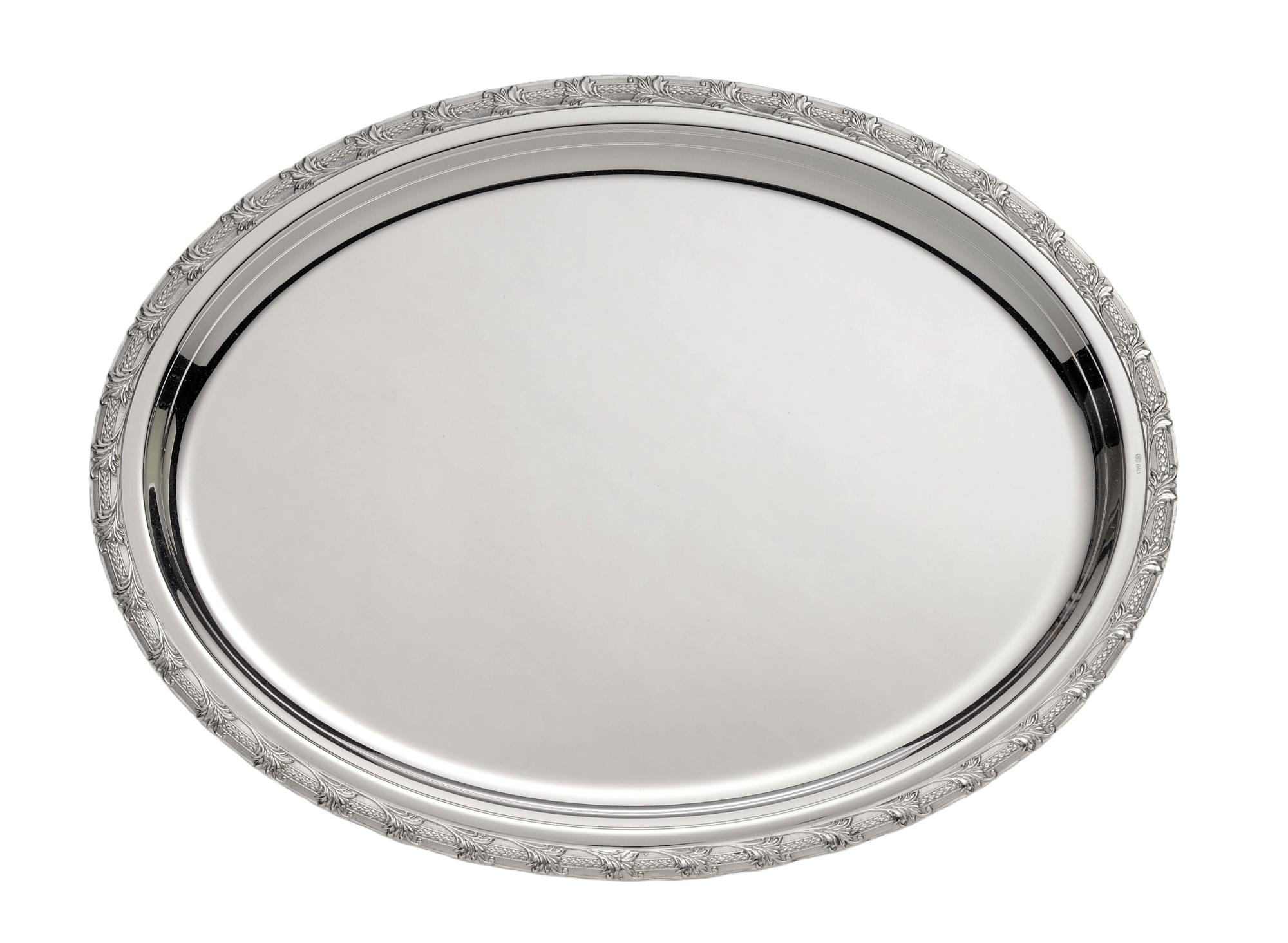 Поднос овальный Royal Silver Oval Tray | Размер: 26 x 35 см