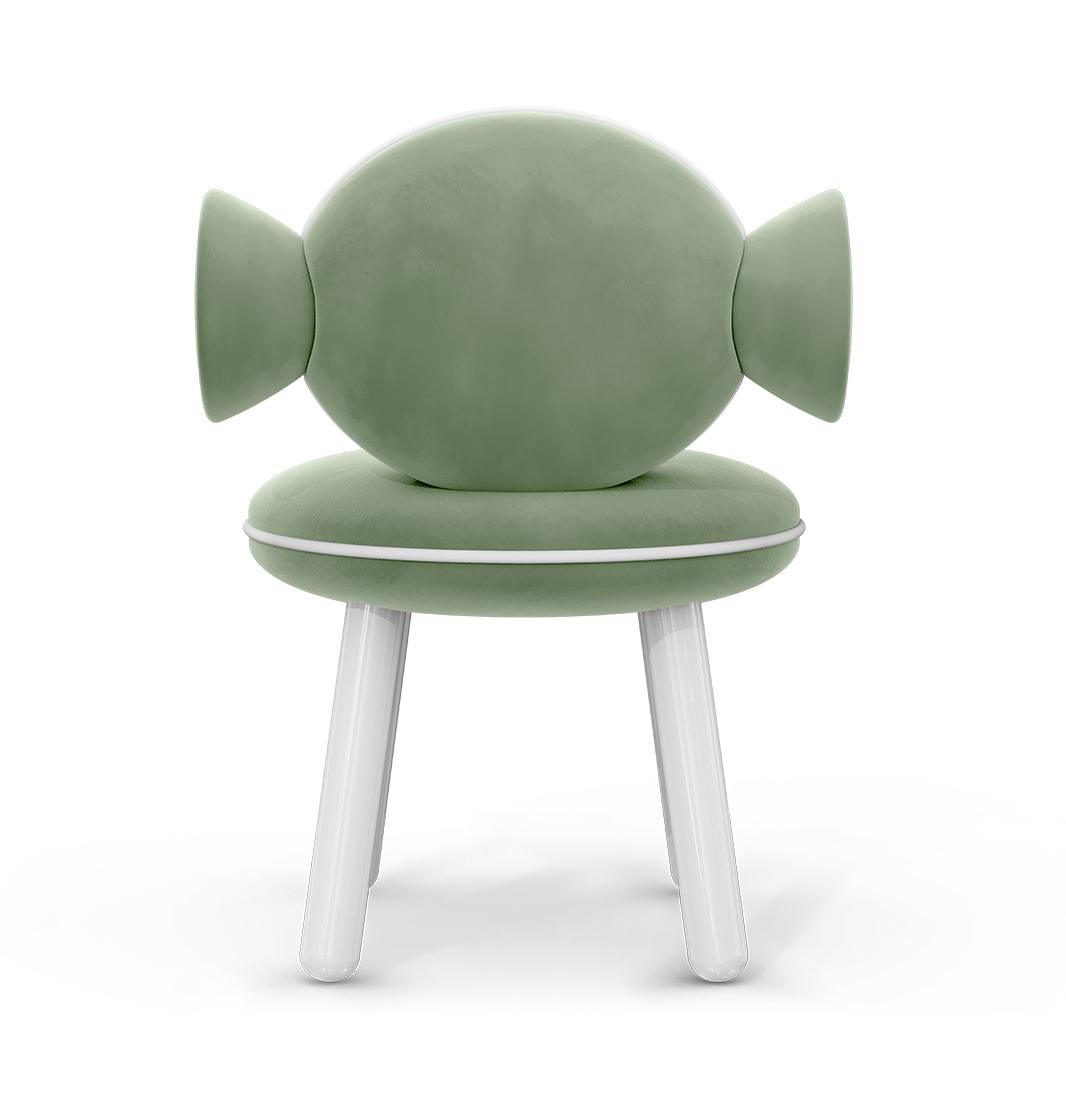 Детский стул Lollipop Green Puff