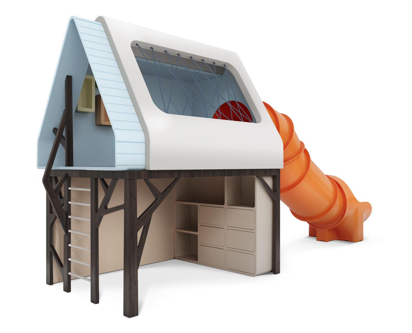 Игровой уголок Jungle Adventure Slide Playground