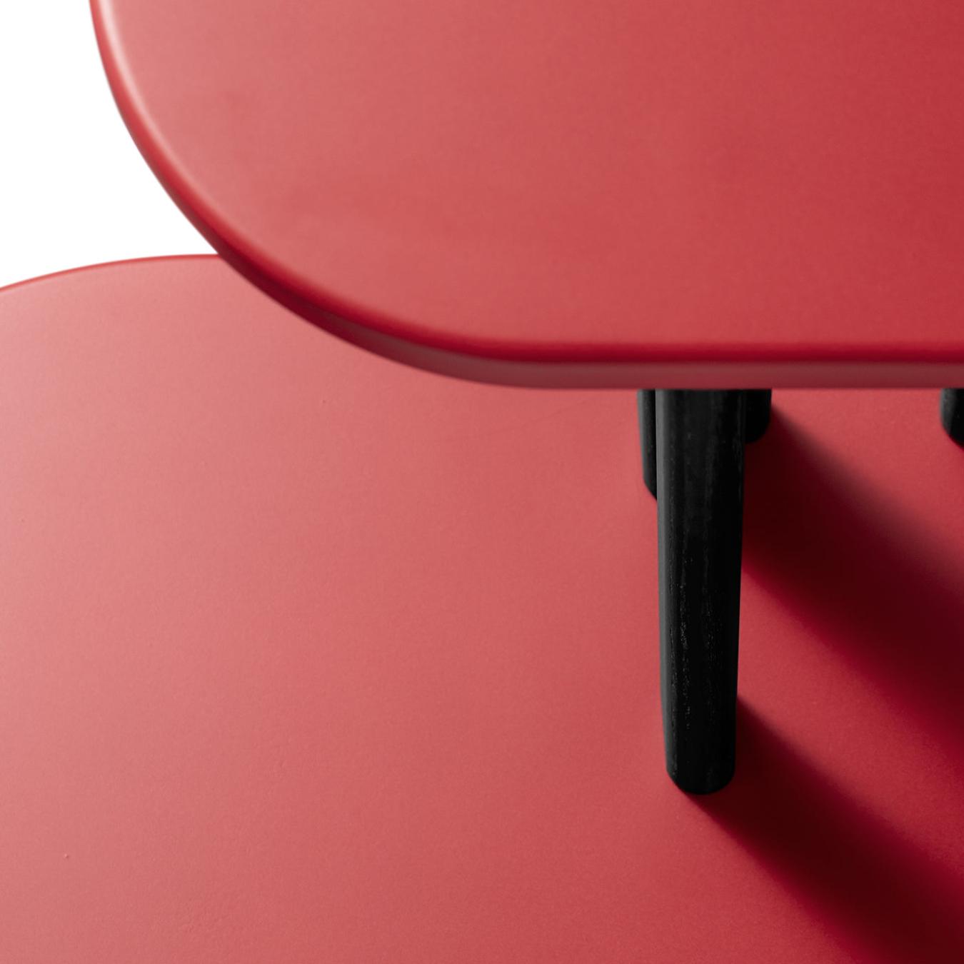 Черно-красная двухъярусная консоль