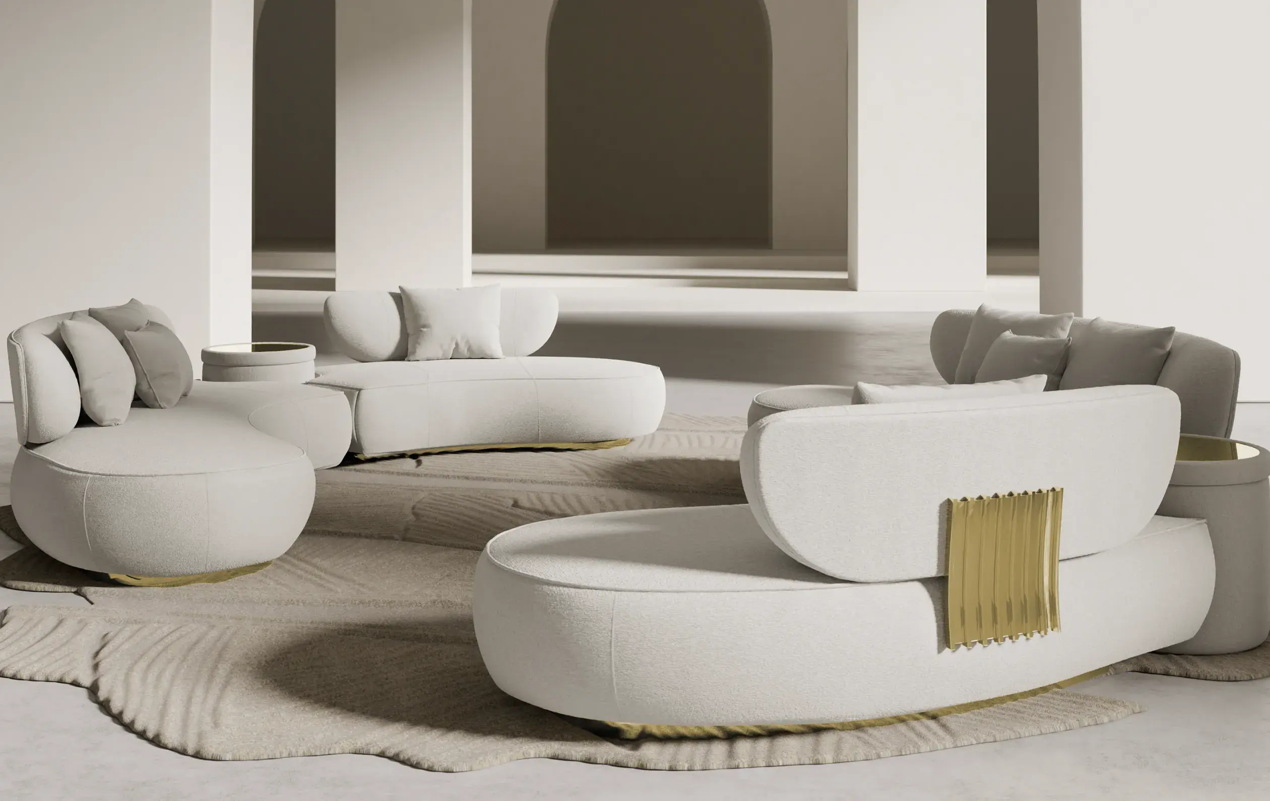 Диван круглый Lattice