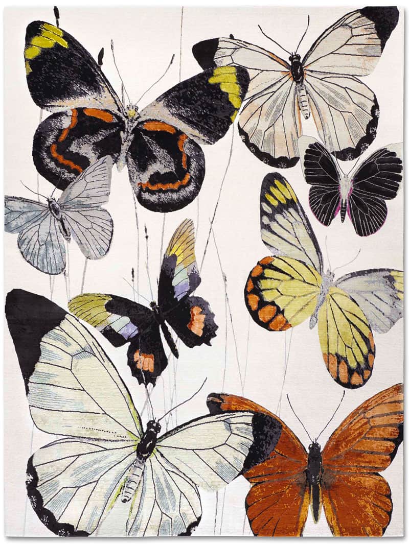 Қолмен жасалған кілем Butterfly | Өлшемі: 250 x 300 см
